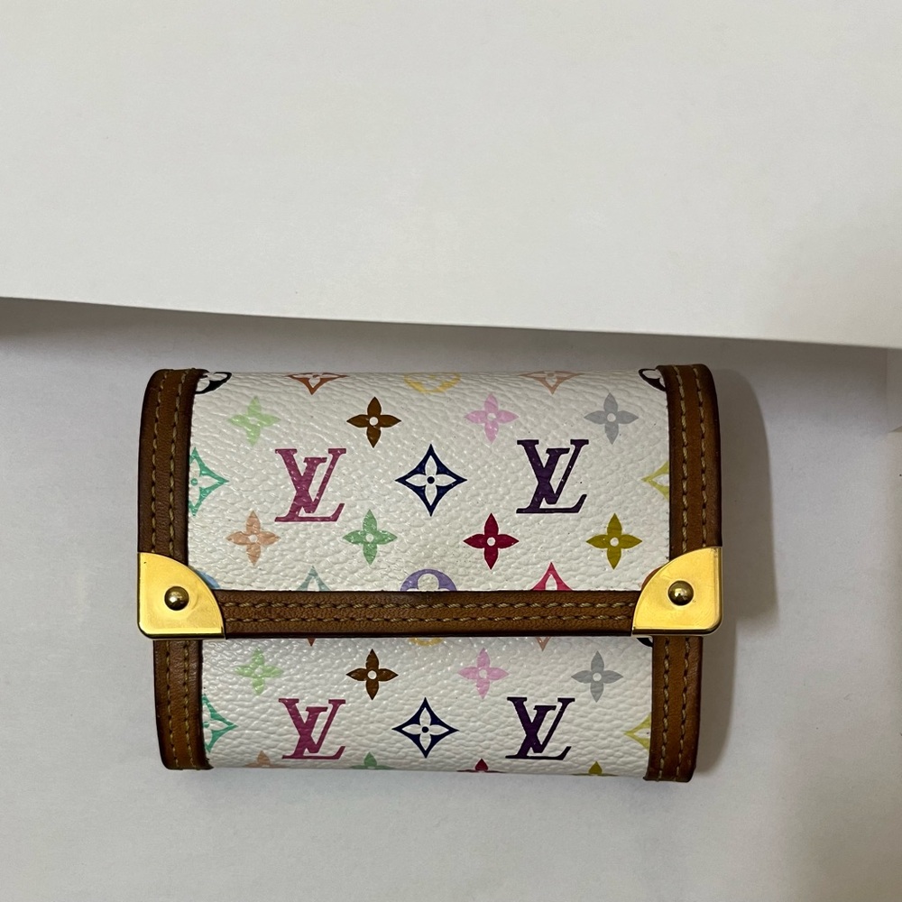 Louis Vuitton Takashi Murakami Multicolor Wallet Coin Purse